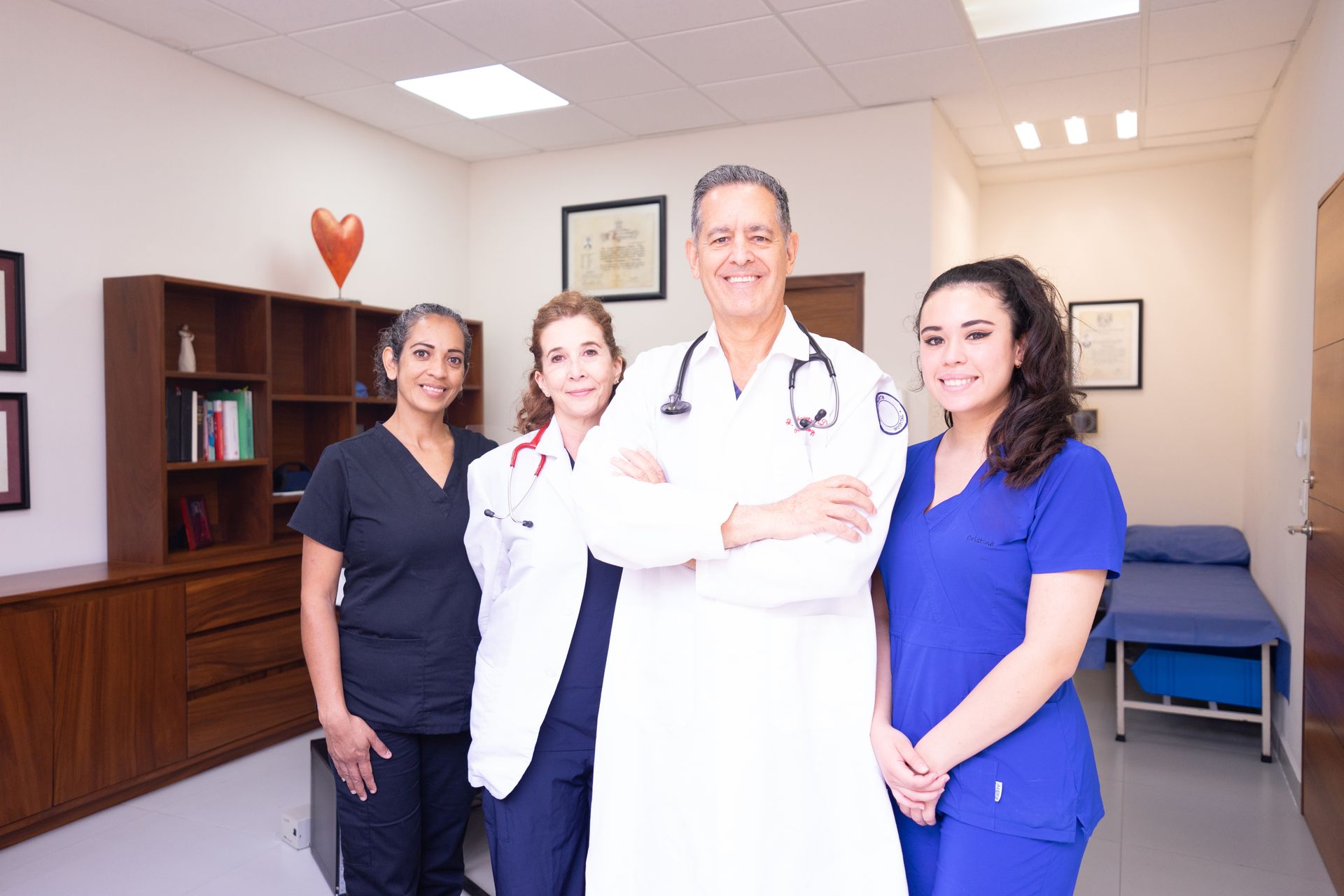Healthcare team in a clinical office